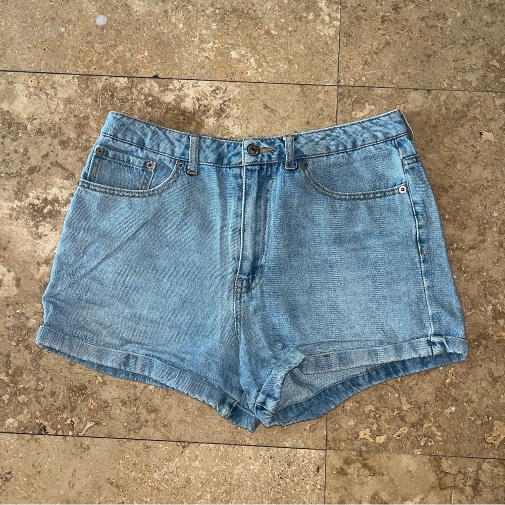 Forever 21 Blue Jean Shorts High-Waisted Classic